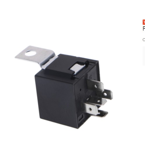 Rờ le relay DC 12V 5 4 chân 40A xe hơi ô tô rơ điều khiển quạt kính chỉnh điện kèn còi đèn sương mù máy lạnh điều hòa