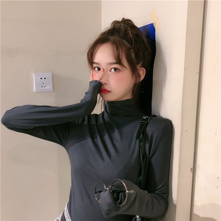 NRVP Áo Thun Nữ Dài Tay Dáng Rộng Thời Trang Hàn Quốc