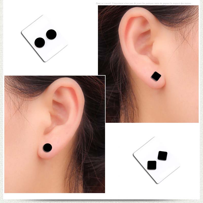 Khuyên tai nam châm unisex đơn giản nhiều mẫu lựa chọn