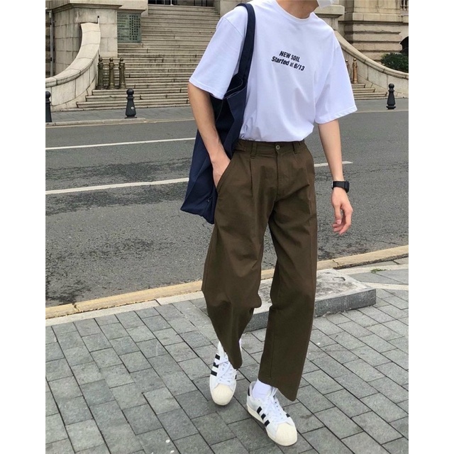 QUẦN KAKI NÂU UNISEX