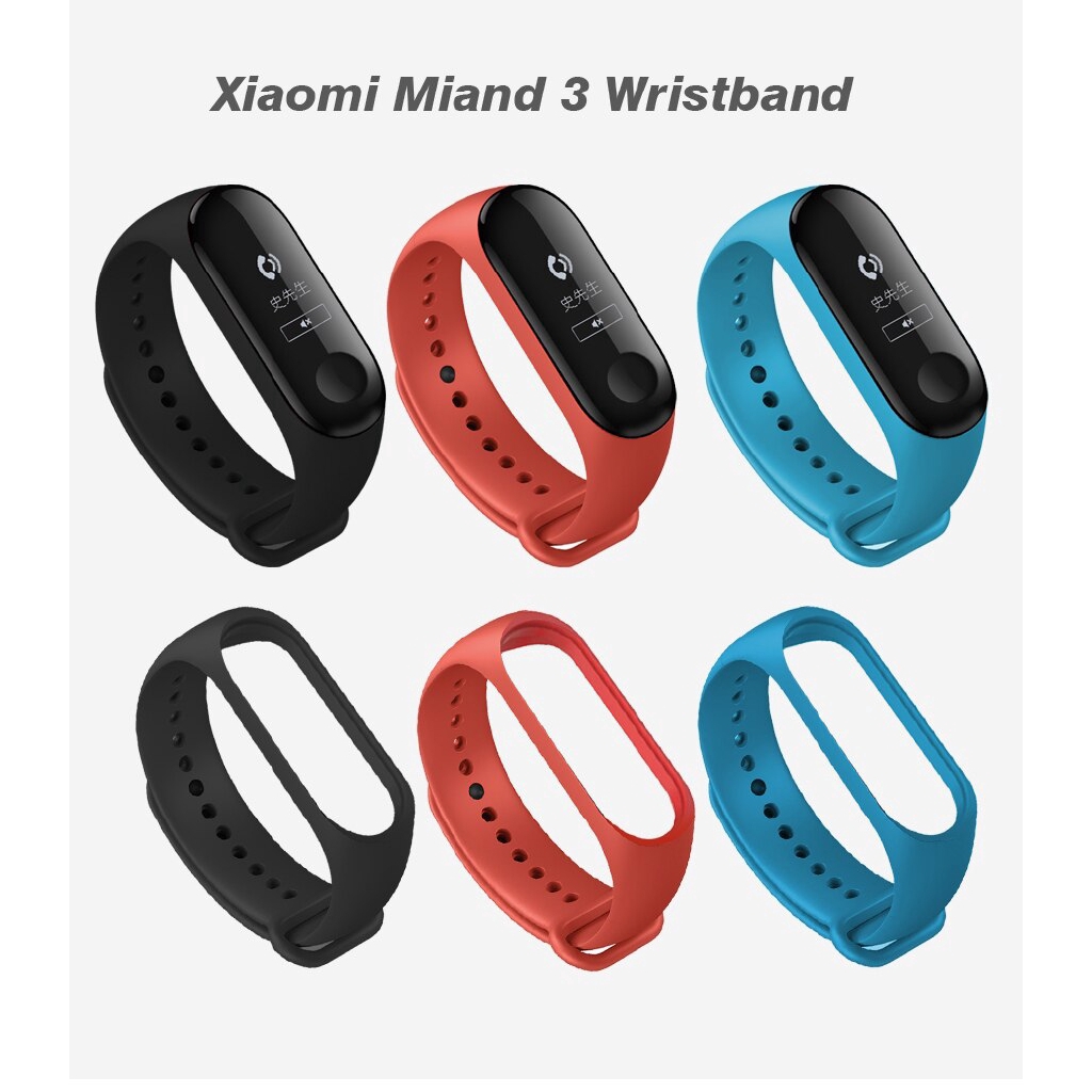 Dây Đeo Silicon Thể Thao Cho Đồng Hồ Thông Minh Xiaomi Mi Band 4 Mi Band 3