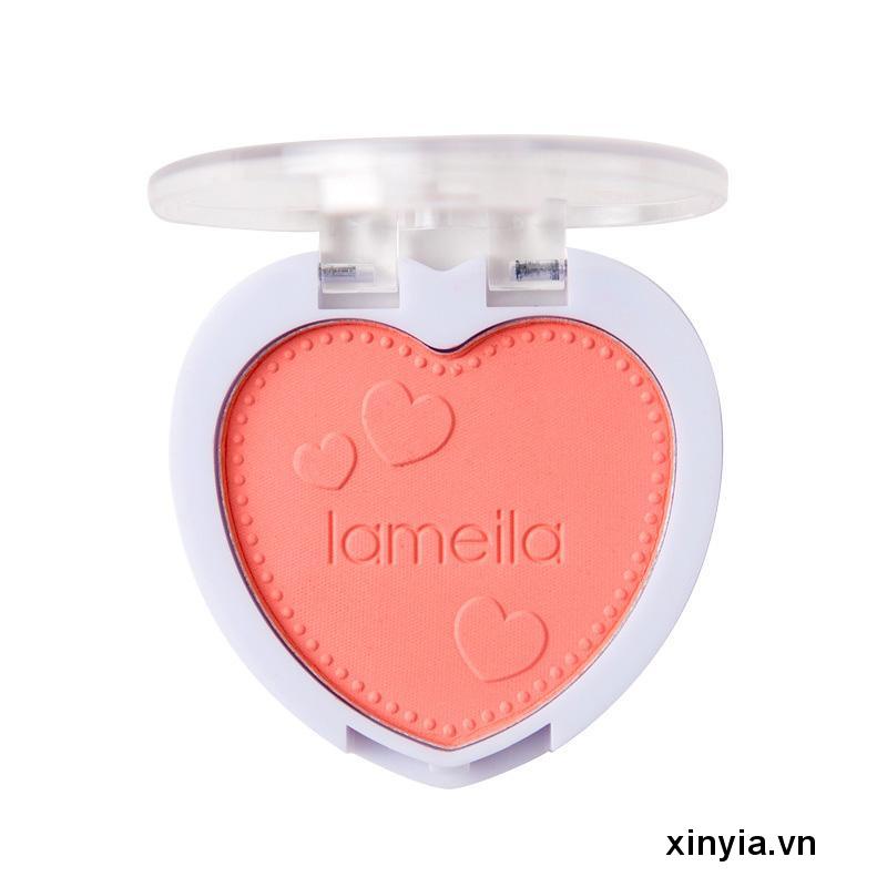 Phấn má hồng Lameila vỏ hình trái tim nhỏ hợp thời trang