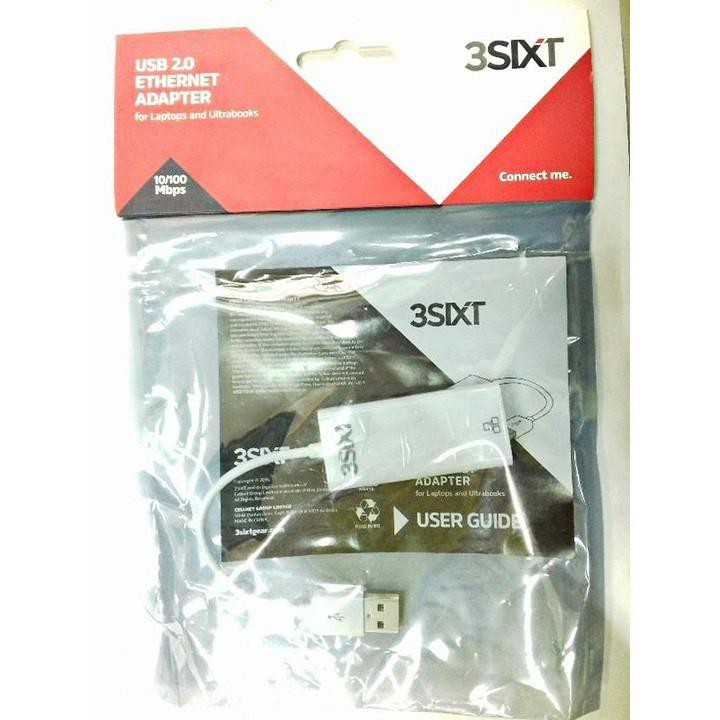 Cáp chuyển USB 2.0 ETHERNET ADAPTER-3SIXT