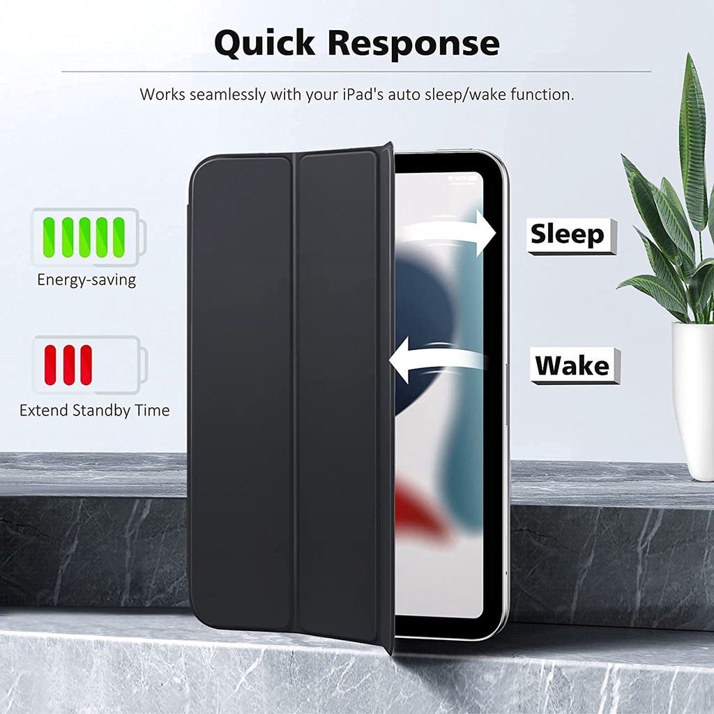 Bao Da Pu Máy Tính Bảng Nam Châm Thông Minh Cho Ipad Mini 6th Gen 8.3 &quot;2021 Ốp