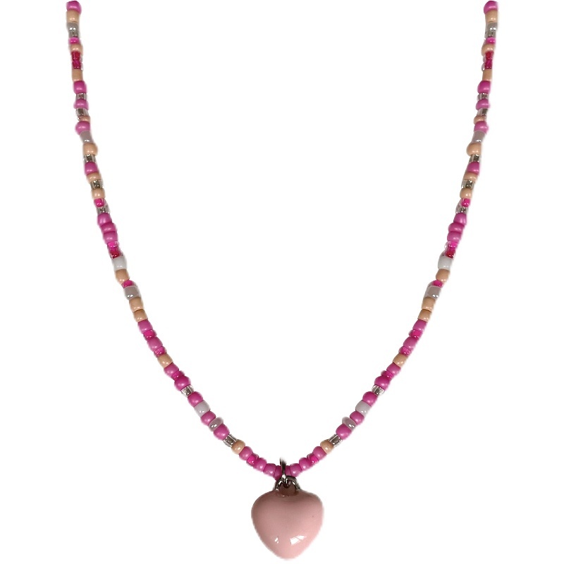 Vòng cổ Chuỗi Hạt Hình Trái Tim Thời Trang Cao Cấp Sang Trọng