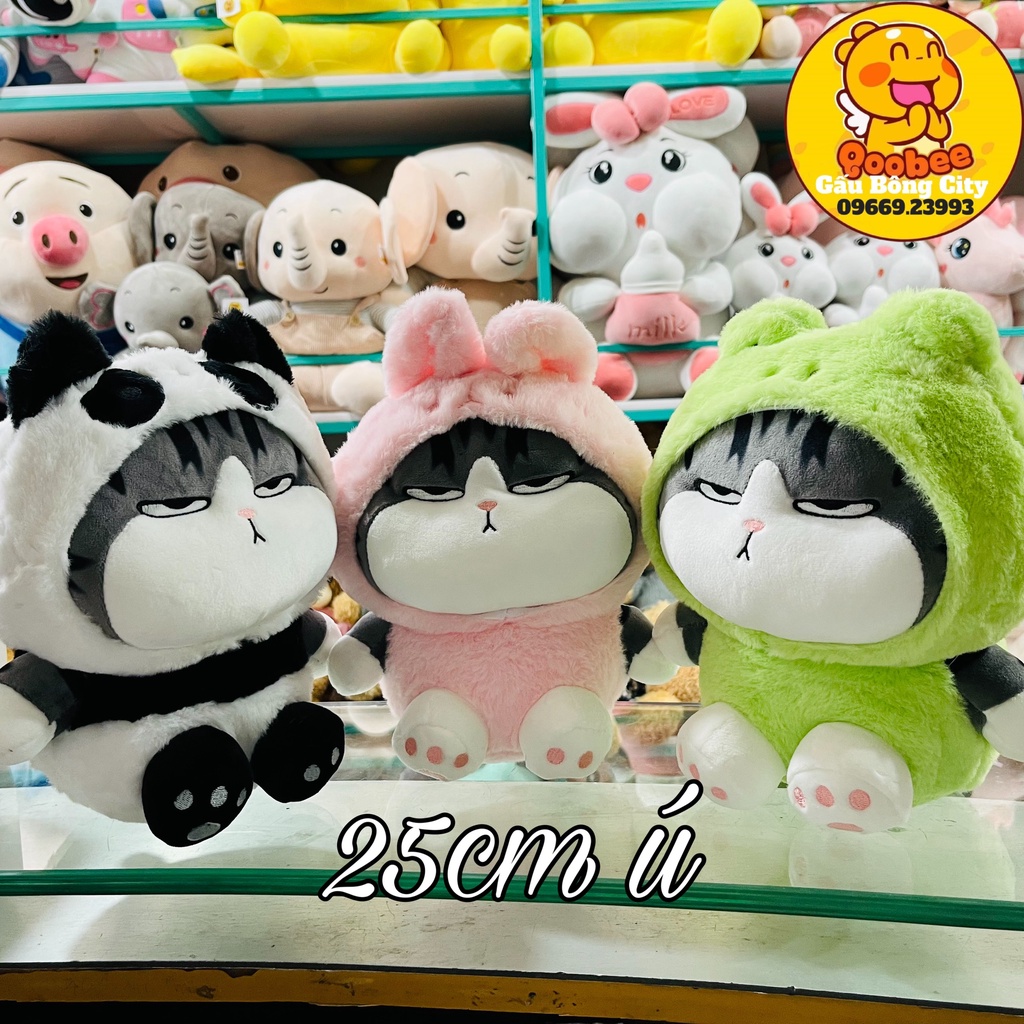 Gấu Bông Mèo Hoàng Thượng Cosplay 3 Màu - Mèo Bông Cao Cấp Gấu Bông City