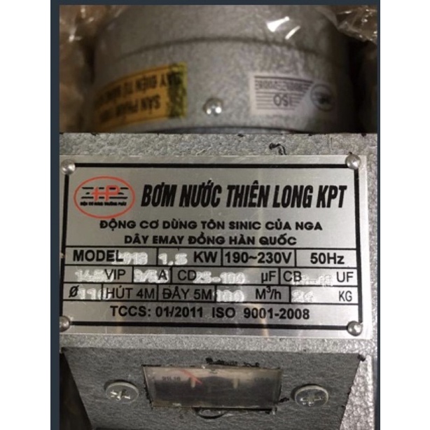 Máy bơm nước tát ao 2hp-1.5kw ống 110mm