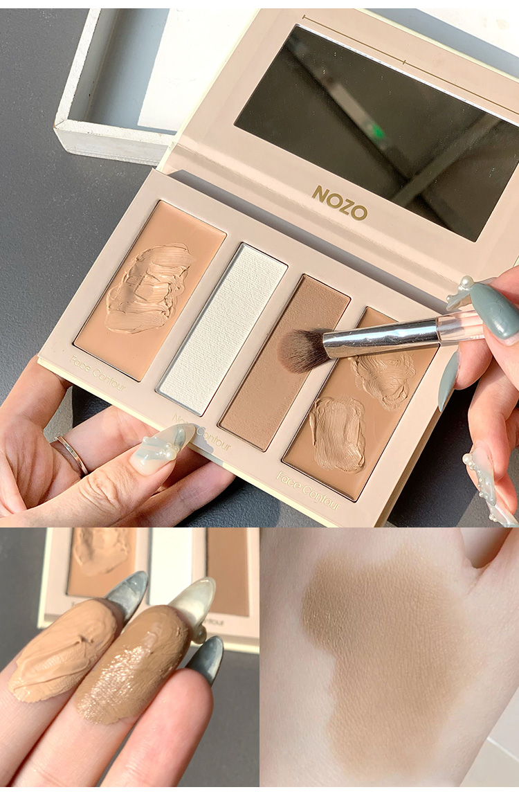 [Hàng mới về] Bảng phấn đánh khối 4 màu kiêm che khuyết điểm kết hợp | BigBuy360 - bigbuy360.vn