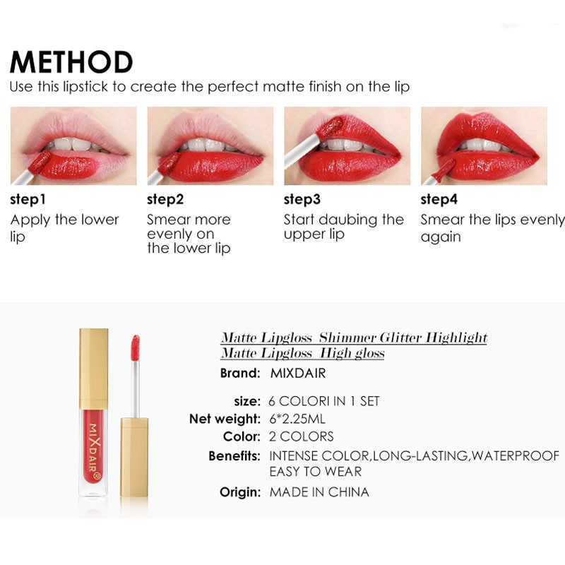 [Mã FMCGM100 - 10% đơn 500K] Bộ trang điểm MIXDAIR 9 món độc đáo | BigBuy360 - bigbuy360.vn