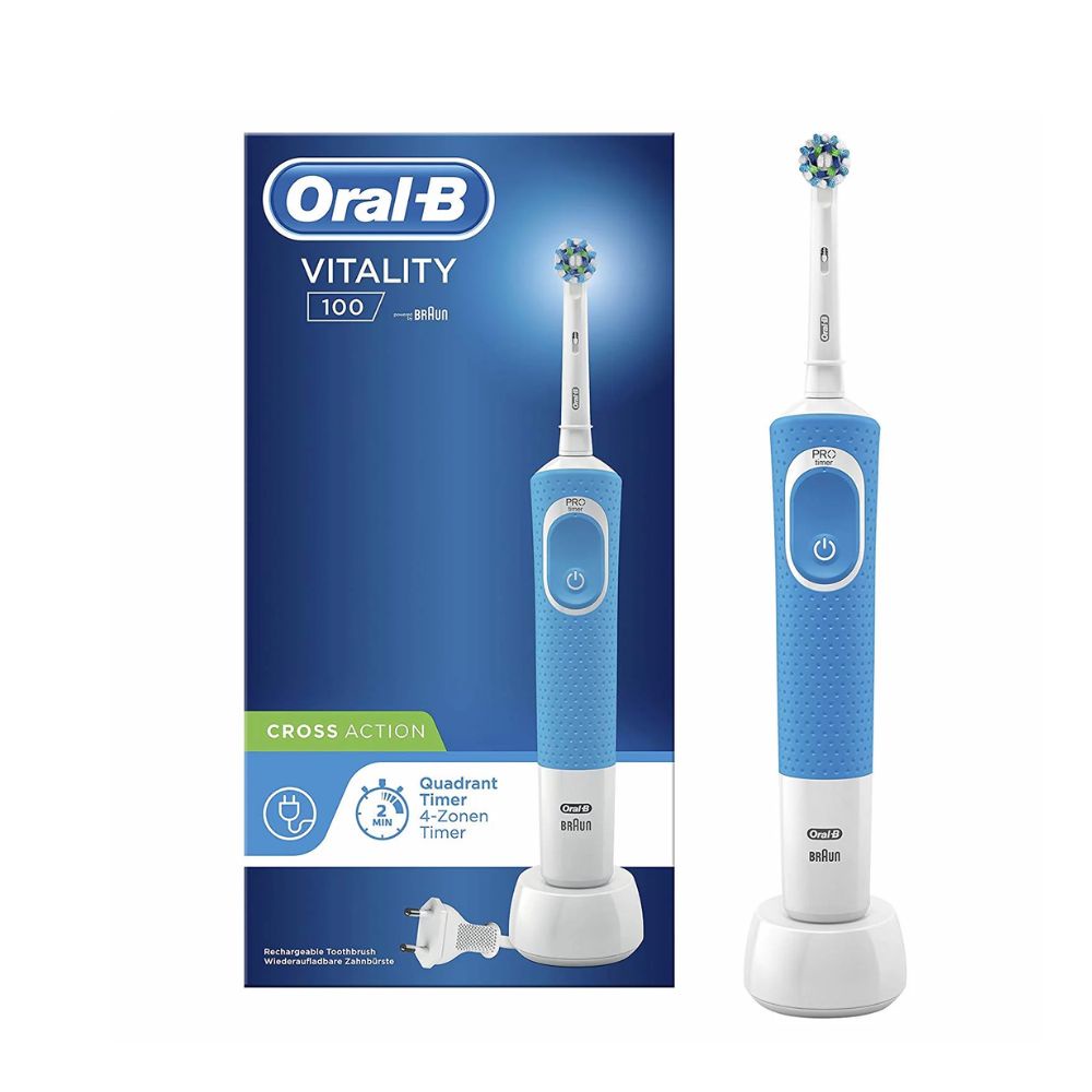 Bàn chải điện Oral-B Vitality 100, bàn chải đánh răng điện cho người lớn và trẻ em