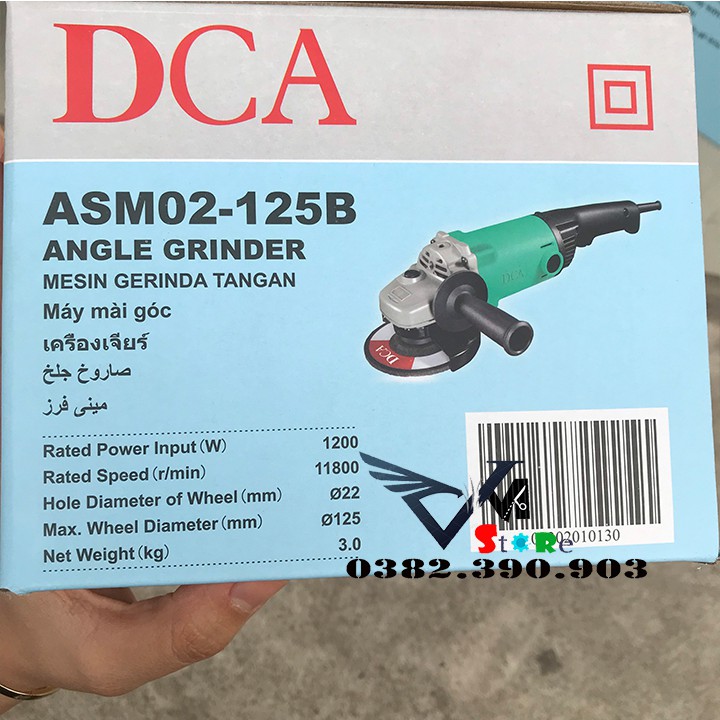 Máy mài góc - Máy mài góc DCA ASM02-125B- máy mài DCA ASM