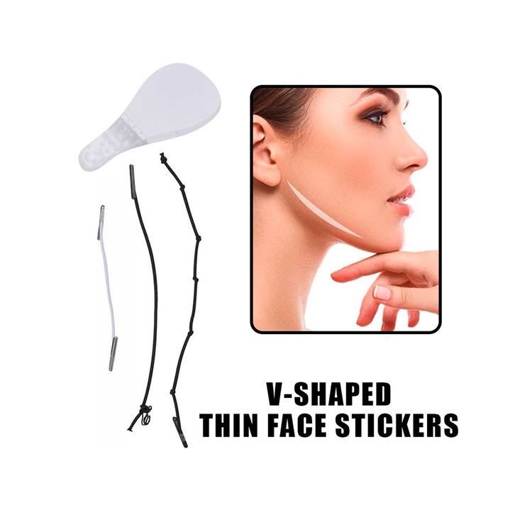 READY 40 Pcs/Set Women Makeup Invisible V-Line V Face Shape Stickers Slimming Tools Lines Neck Chin V Shaper Lifting Tapes uniq | BigBuy360 - bigbuy360.vn