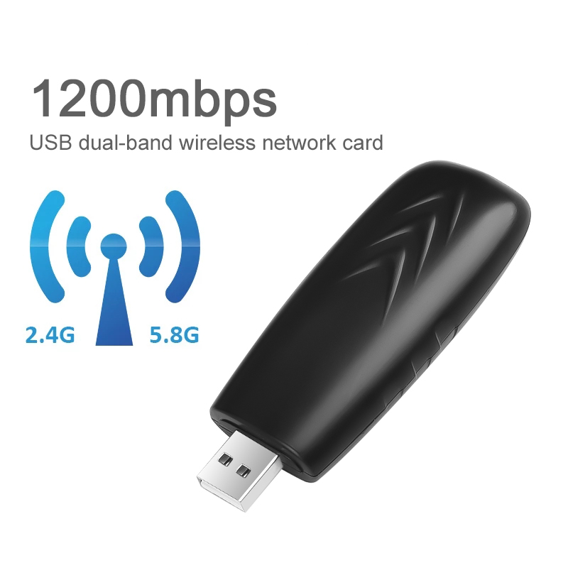 Usb Wifi Băng Tần Kép 1200mbps 5ghz 2.4ghz Wifi 802.11ac