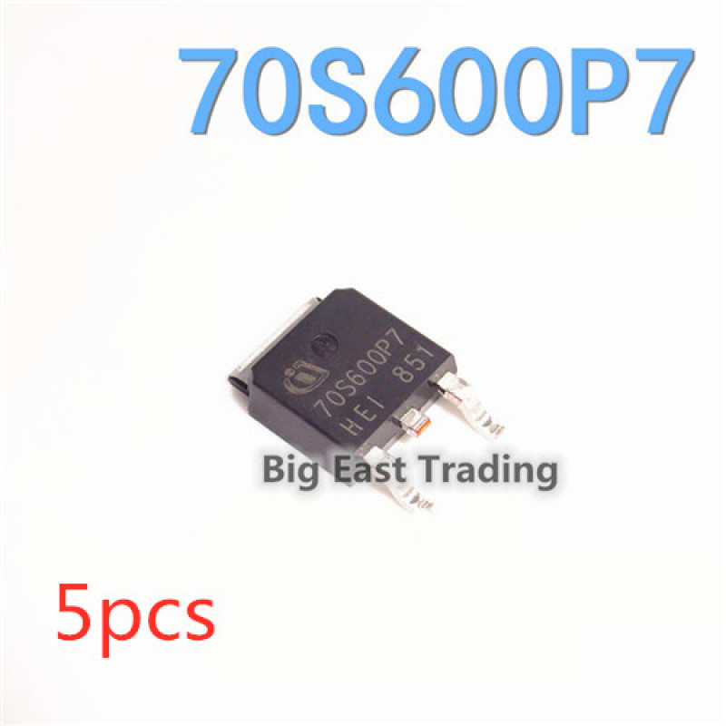 5 CÁI 70S600P7 IPD70R600P7S TO-252 700V 20,5A hàn, đảm bảo chất lượng