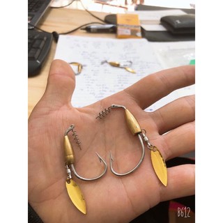 Lưỡi câu cá lóc AR15 cao cấp nặng 9g x 5cm, lưỡi câu mồi mềm nff cực bén, câu lure cá chẽm hiệu quả nhất