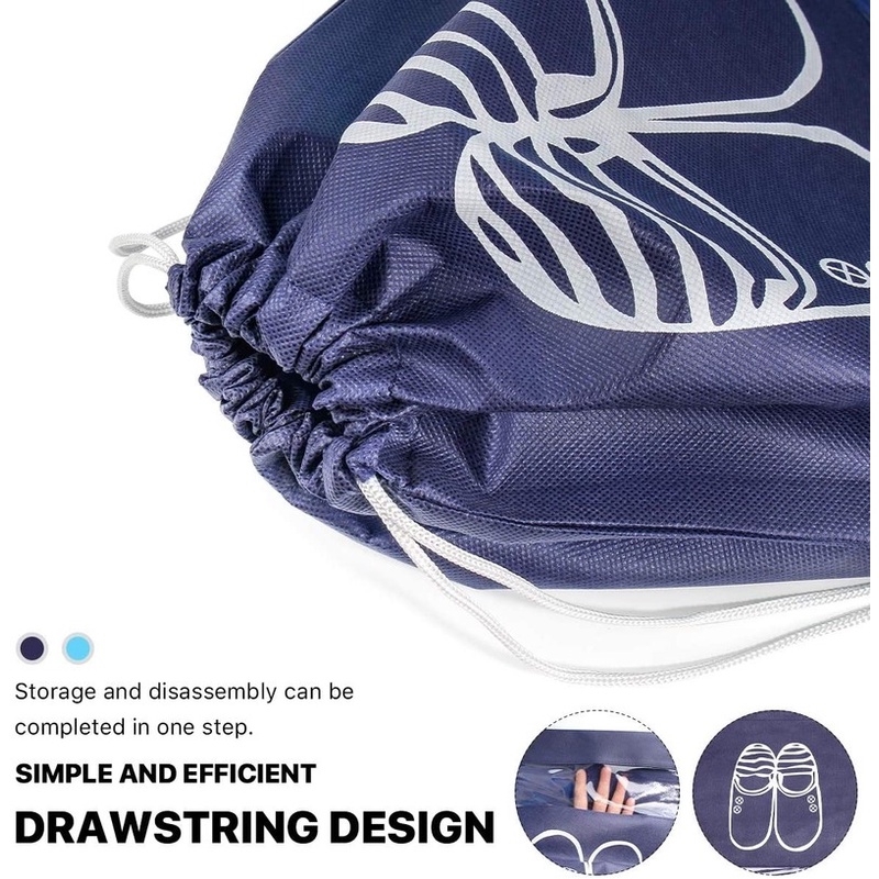 Túi đựng Giày Chống Bụi Du Lịch Vải Không Dệt Chùm Miệng Bao Giày Ký Túc Xá Hộ Gia đình