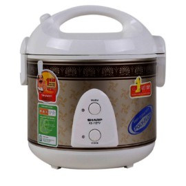 Nồi cơm điện nắp gài Sharp KS-11ETV"RB" 485W 1L | BigBuy360 - bigbuy360.vn