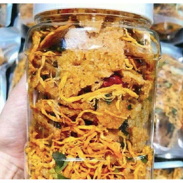 cơm cháy lắc khô BÒ, GÀ, HEO hũ 250G