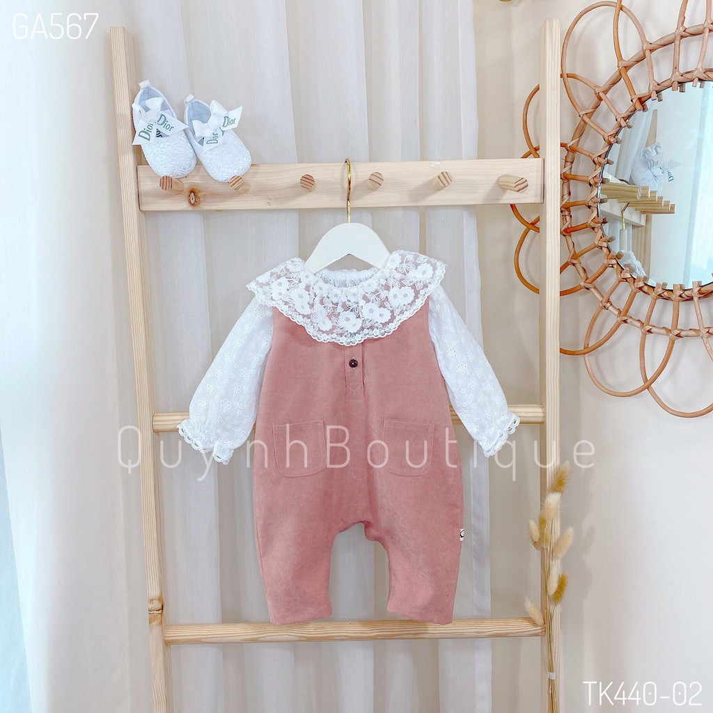 Quần áo trẻ em[ QUYNH BOUTIQUE]  Mẫu body yếm cho bé yêu