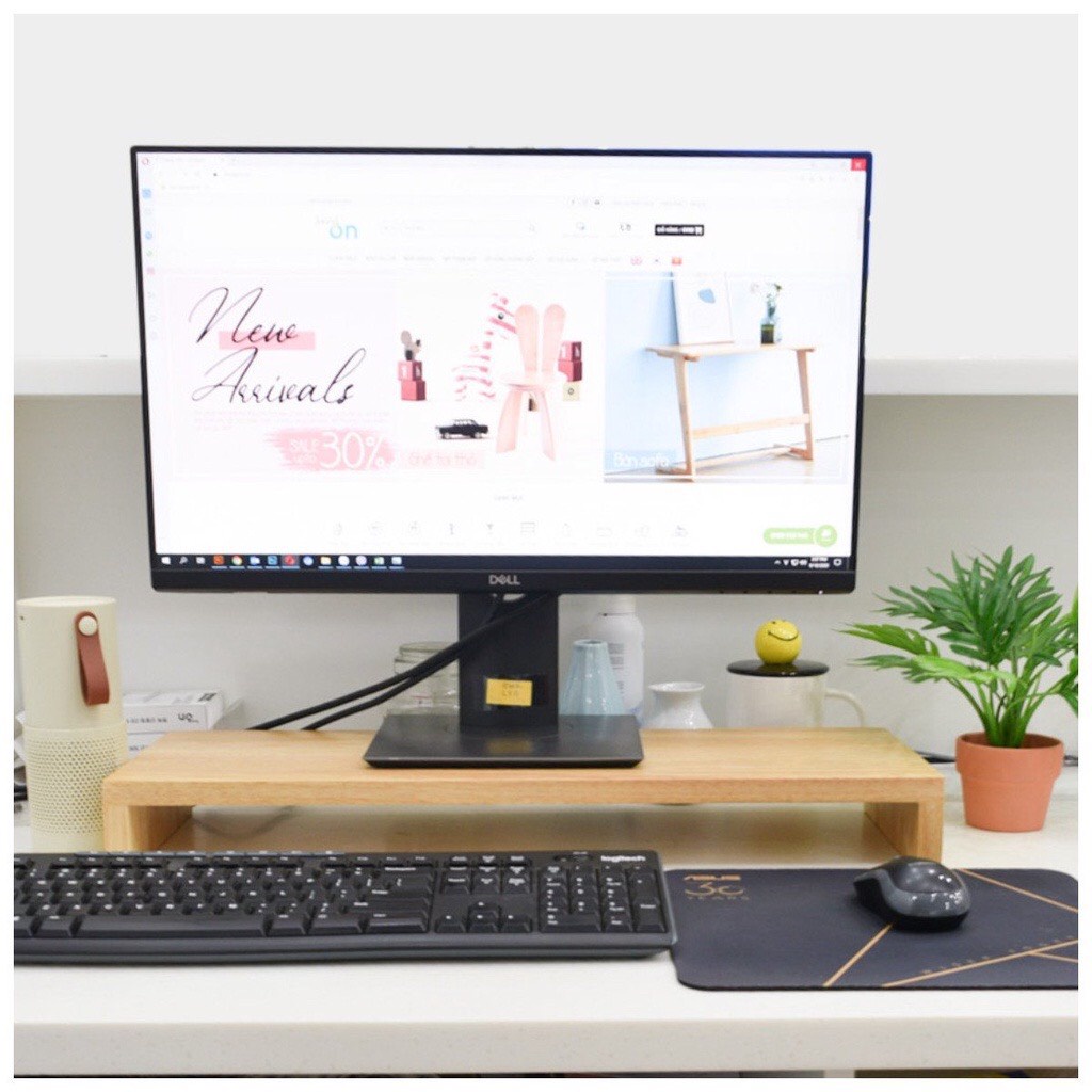 Kệ màn hình máy tính, laptop, giúp bàn làm việc thẩm mỹ và gọn gàng hơn
