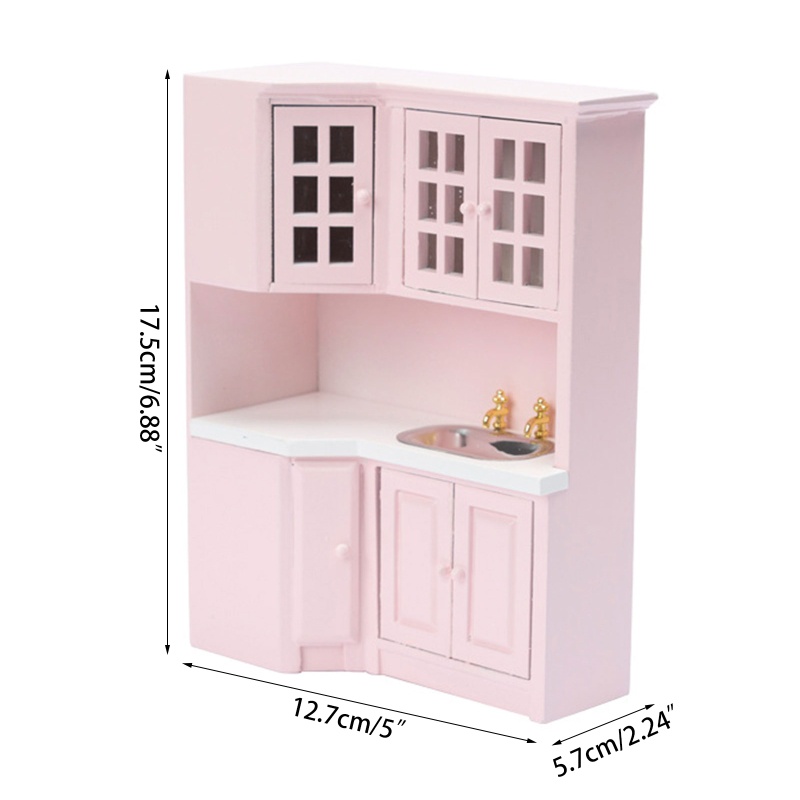 Đồ trang trí Tủ Chén Nhà Bếp Dùng Trang Trí Nhà Búp Bê DIY