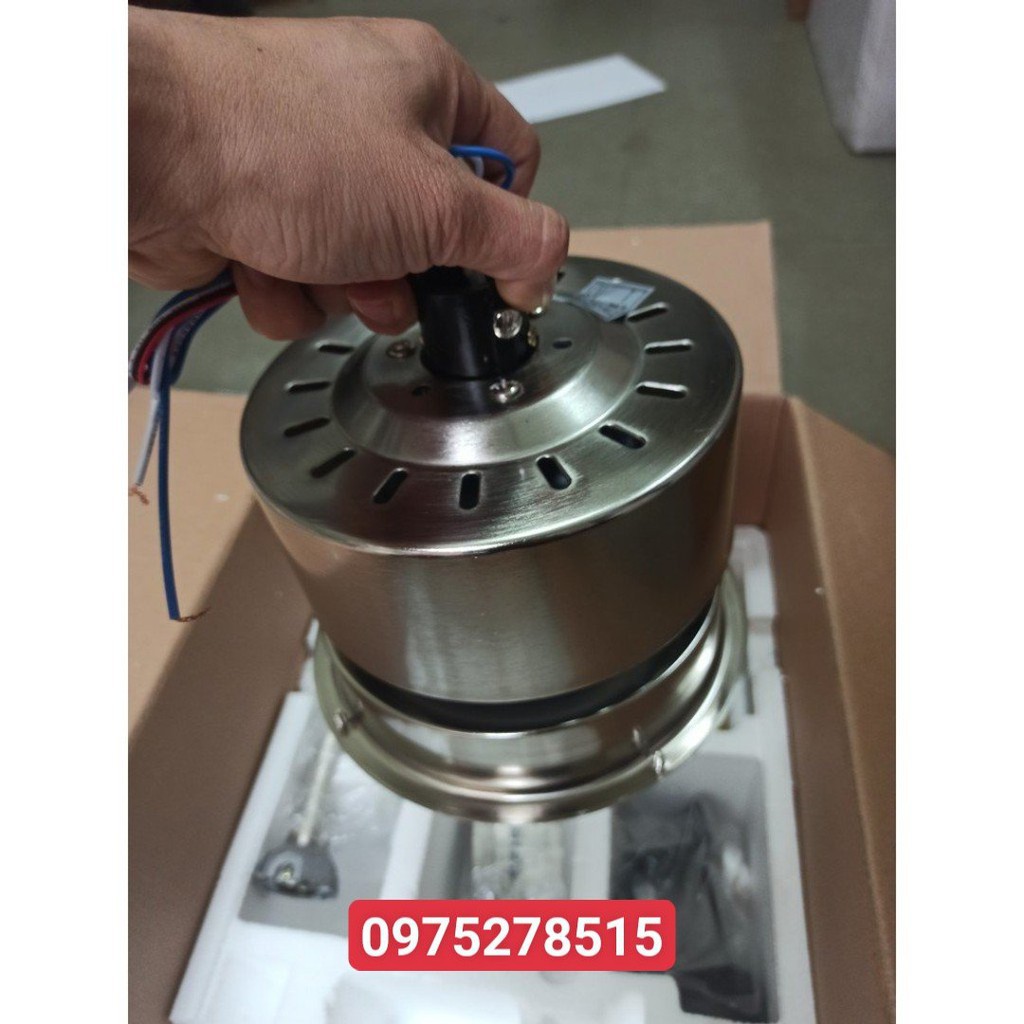 Quạt Trần INOX - 05, Công Suất 90w- Động Cơ DC Lõi Đồng, Có Đèn, Có Điều Từ Xa [ Bảo hành 5 năm] | BigBuy360 - bigbuy360.vn