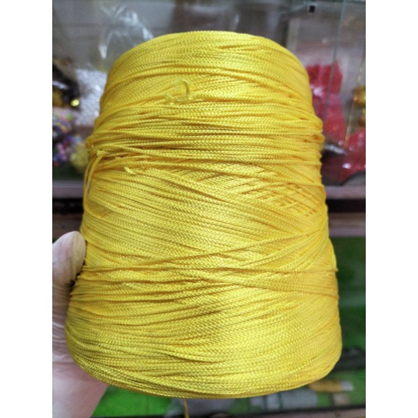 Cuộn dây dù màu vàng siêu to dài 1.200m nặng 1kg làm vòng