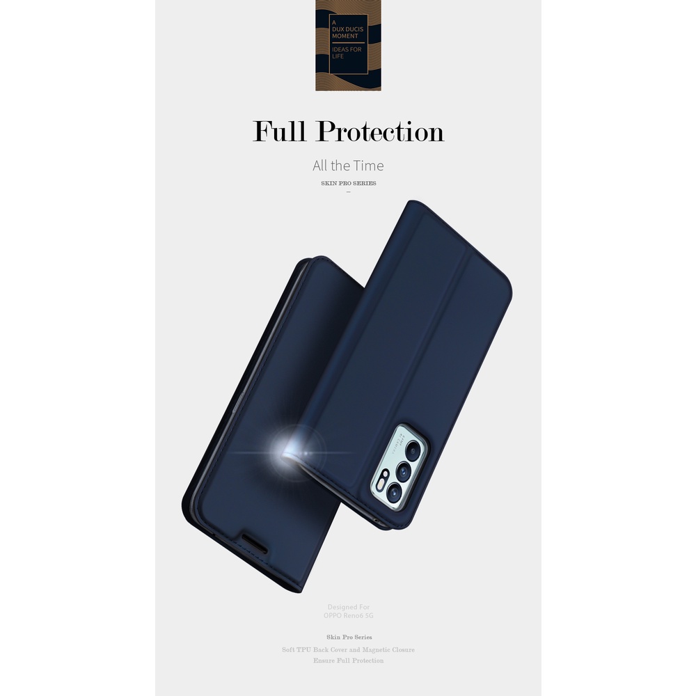 Dux Ducis dành cho Oppo Reno 10/10 Pro + 5G Reno 8T 8 Z A98 A57/A77S 5G Reno 7/7 Z A17 Vỏ da lật cao cấp kinh doanh