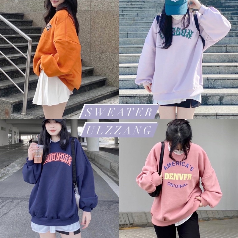 ÁO SWEATER NỮ FORM RỘNG TAY PHỒNG (nhiều mẫu) | WebRaoVat - webraovat.net.vn