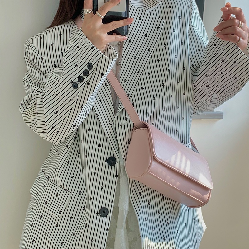 Túi đeo chéo IELGY màu hồng đơn giản tùy chỉnh thiết kế thời trang cao cấp cho nữ