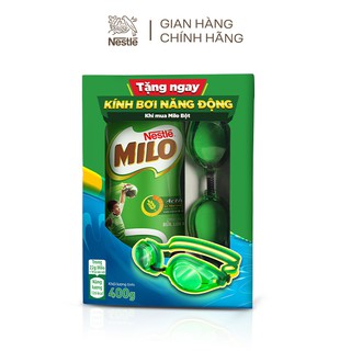 [Tặng kính bơi] Thức uống lúa mạch Nestlé Milo nguyên chất hũ nhựa 400g