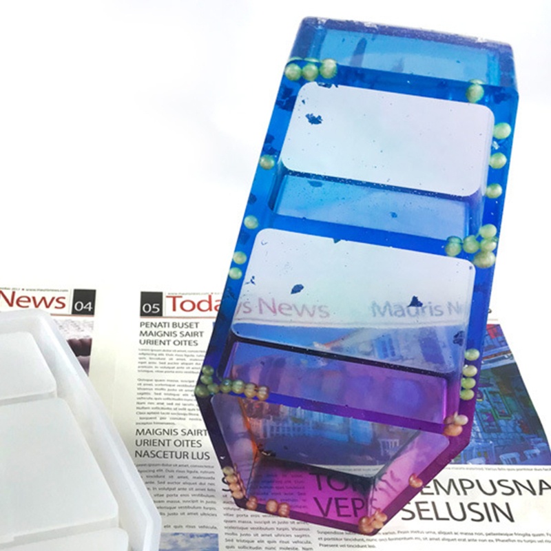 Khuôn Silicone Làm Giá Đỡ Trang Sức Hình Quan Tài Độc Đáo DIY