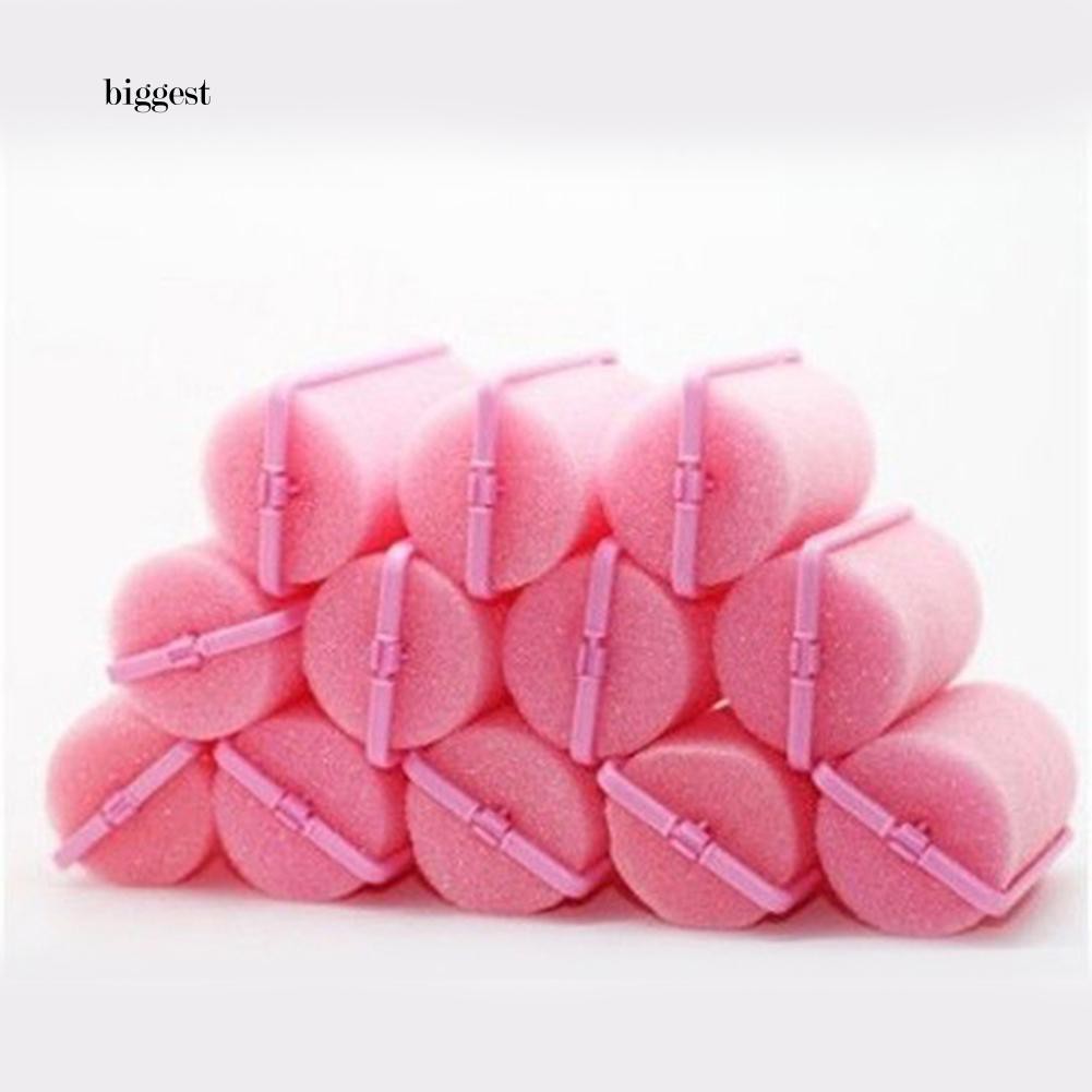 ☆Túi Xách Cỡ Lớn Thiết Kế Giản Dị Thời Trang☆Bộ 12 Dụng Cụ Uốn Tóc Bằng Bọt Biển Tiện Dụng