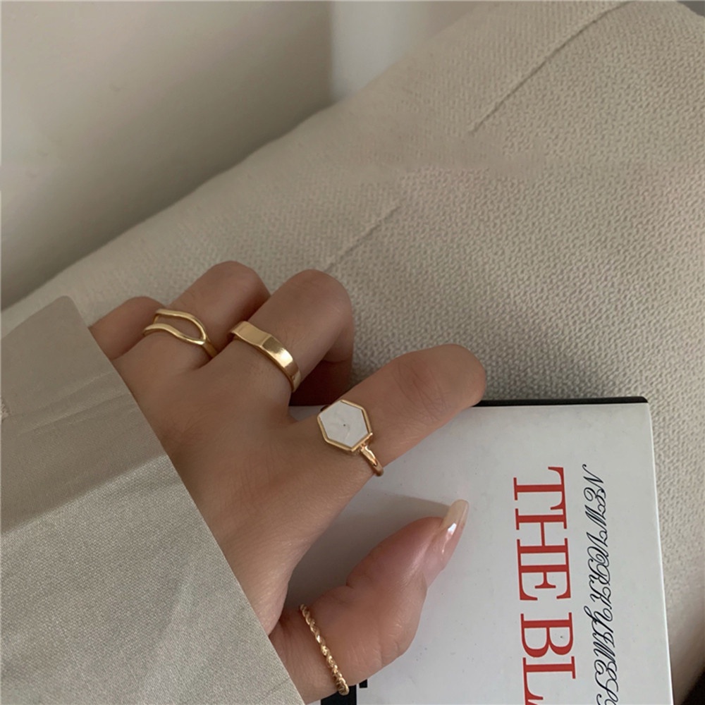 4 nhẫn đeo khớp ngón tay thời trang Hàn Quốc dành cho phái nữ