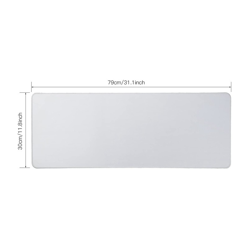 Đệm Lót Chuột Chơi Game Bằng Cao Su Màu Trắng