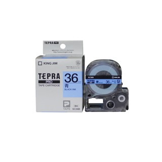 Băng mực in nhãn cỡ 36mm, dài 8m. Tepra dùng cho máy TEPRA PRO KING JIM SR970 / SR5900P / SR7900P