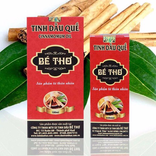 TINH DẦU QUẾ NGUYÊN CHẤT BÉ THƠ CHAI 100ml