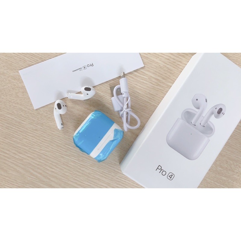 Tai Nghe Bluetooth Pro 4 Không Dây Điều Khiển Cảm Ứng 5.0 Dùng Cho Mọi Loại Điện Thoại