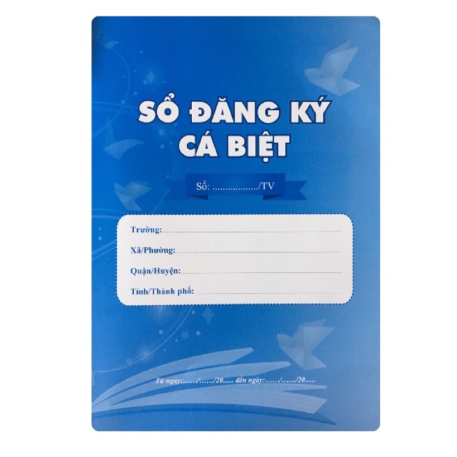 Sổ đăng kí cá biệt mẫu mới