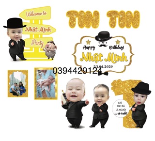 Combo Chibi, Tên Để Bàn, Bảng Tên Trang Trí Sinh Nhật