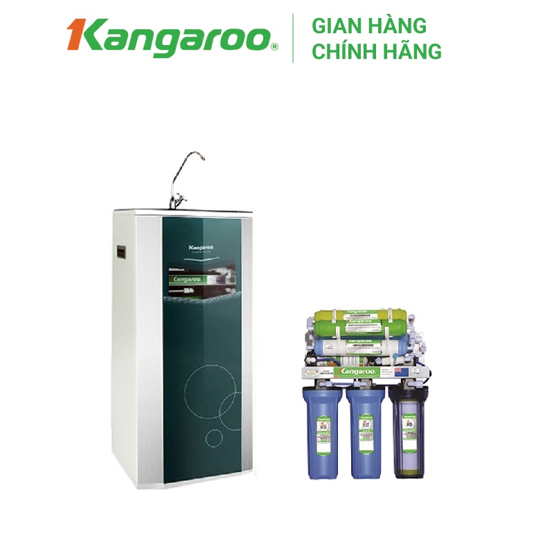 [MIỄN PHÍ LẮP ĐẶT] Thiết bị lọc nước Kangaroo RO 8 lõi - Maifan, Model KG108AVTU - có vỏ tủ