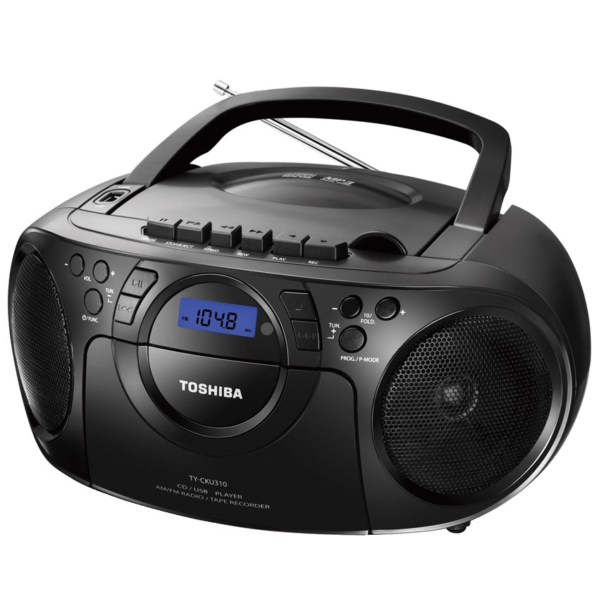 ĐÀI ĐĨA CD, USB RADIO TOSHIBA TY-CKU310 có ổ băng casette