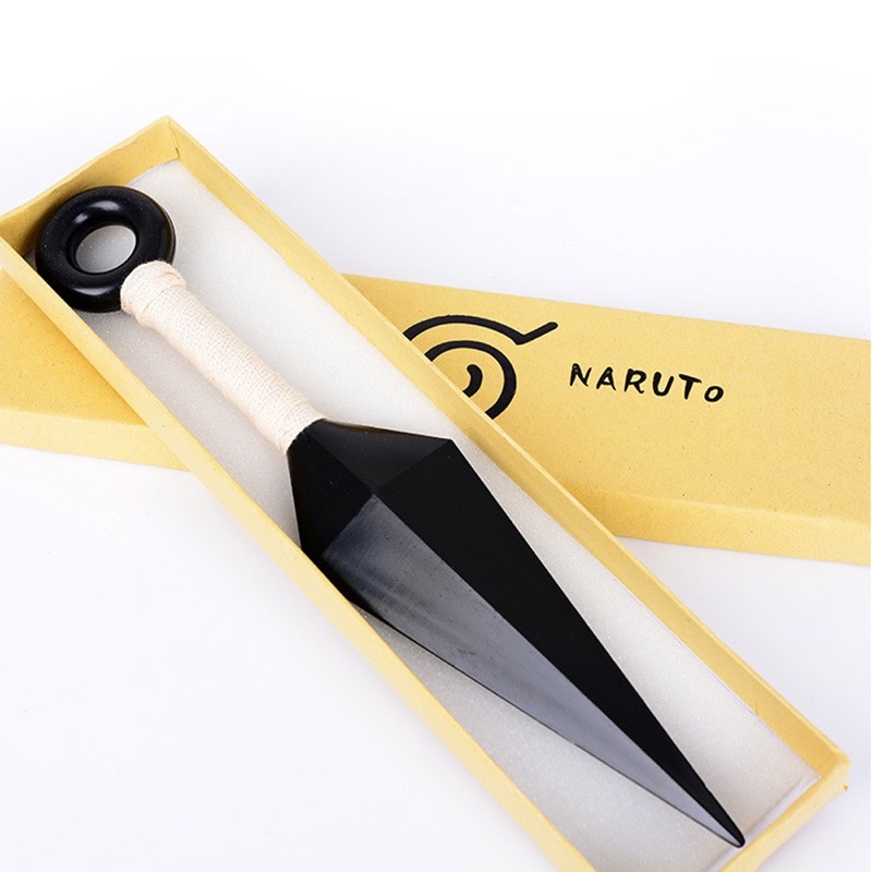 Kunai Naruto hoá trang cosplay kim loại đỏ và trắng kèm hộp