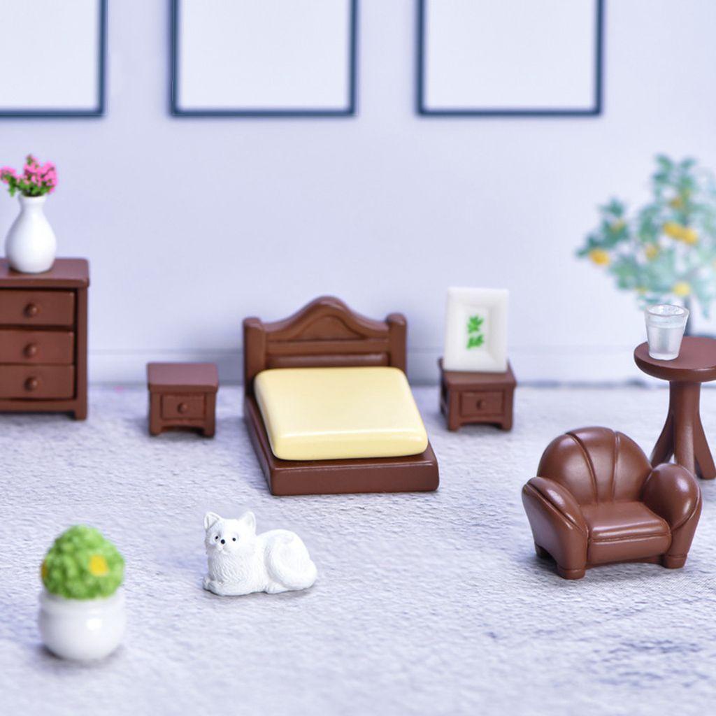 AUGUSTINE Đồ trang trí Máy Uống Nước Mini Bằng Resin Họa Tiết Hoạt Hình Trang Trí Tiểu Cảnh / Bàn Làm Việc