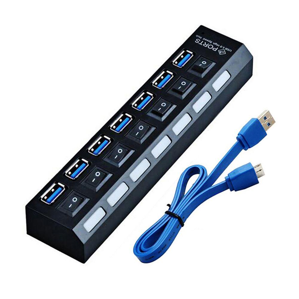 Bộ Chia 7 Cổng USB 3.0 4 Cổng Tiện Dụng