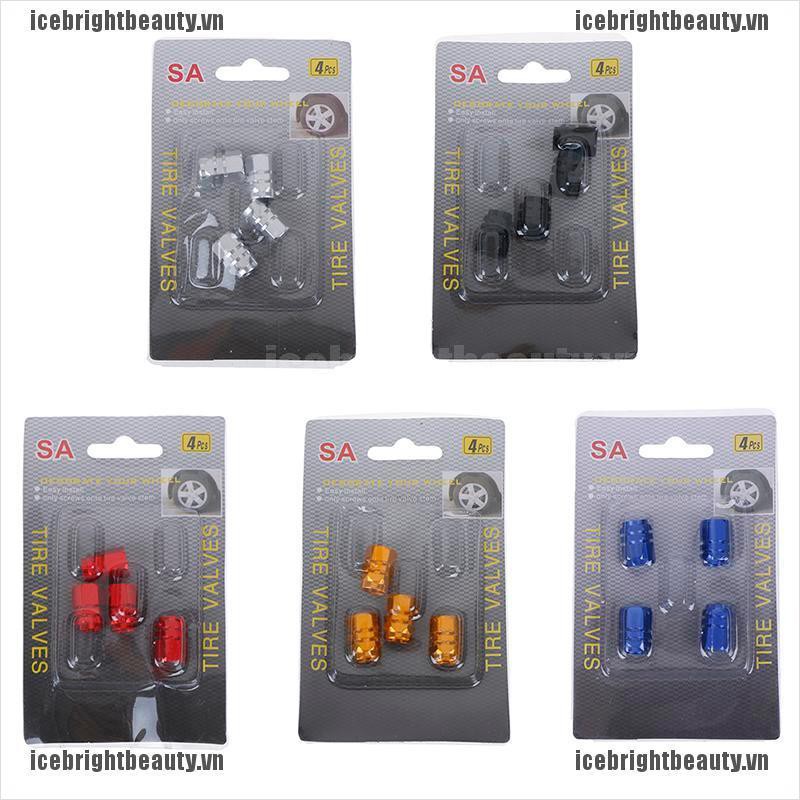 Set 4 Vỏ Bọc Van Bánh Xe Hơi / Xe Tải Mini