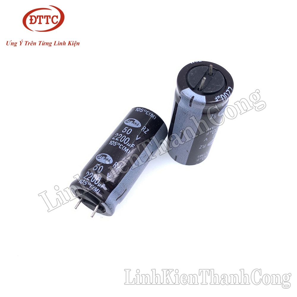 Tụ Hóa SAMWHA 2200uF 50V (18x40mm)