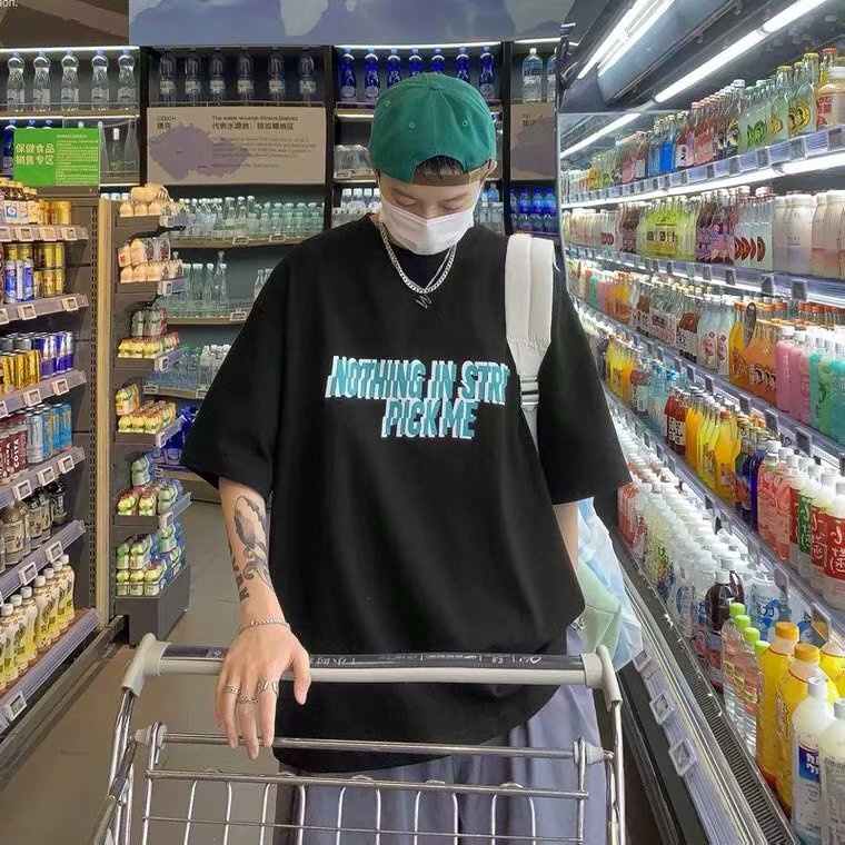 Áo Thun Nam Ngắn Tay Cổ Tròn Thời Trang Hàn 4 Màu Tuỳ Chọn Size M-5Xl