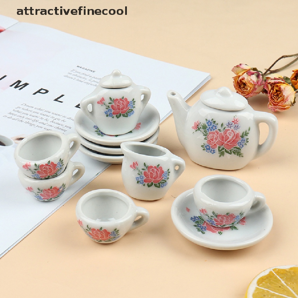 Bộ Cốc Và Ấm Tách Uống Trà Đồ Chơi Búp Bê Cỡ 1 / 12