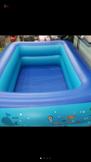 Bể bơi phao cho bé 2 tầng- 1m2 tặng kèm bộ vá và kèm bơm điện